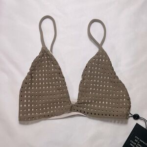 NWT Acacia Swimming XS Opihi Mesh Na Pali bikini top
